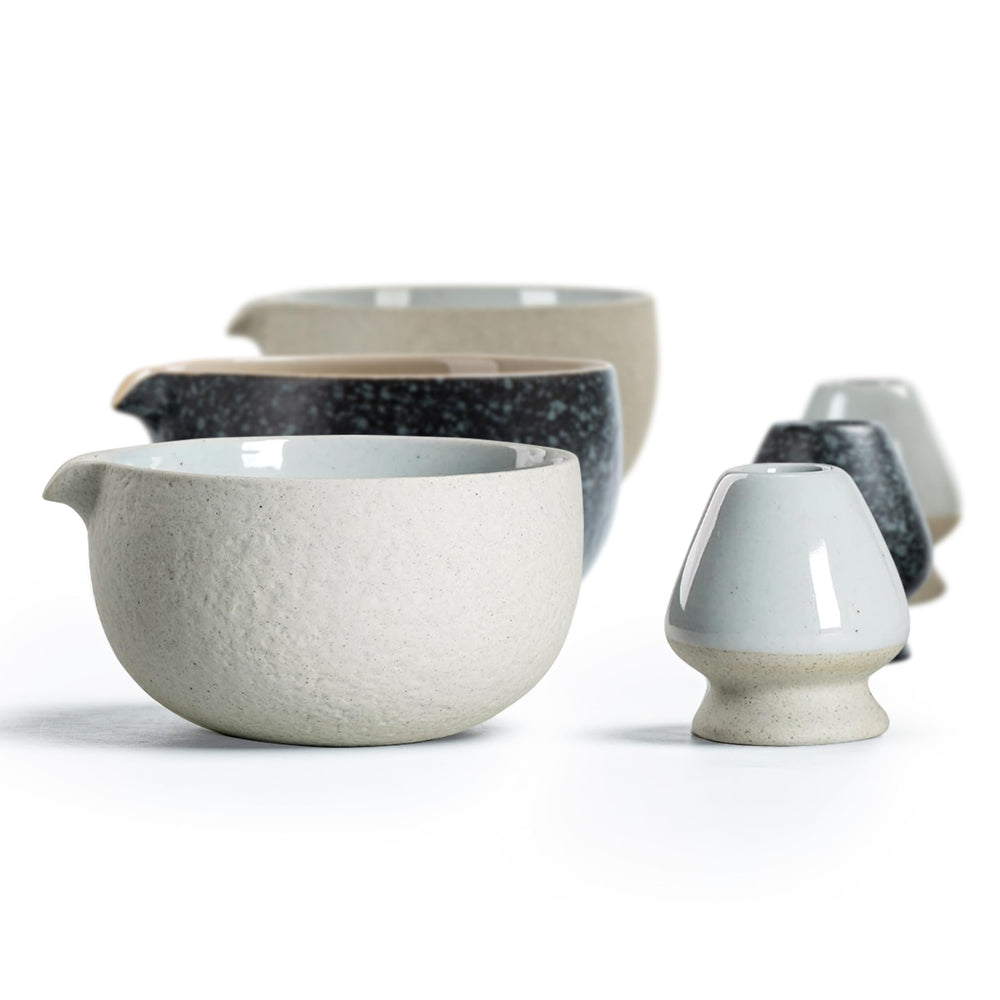 Matcha Bowl & Whisk Holder Set
