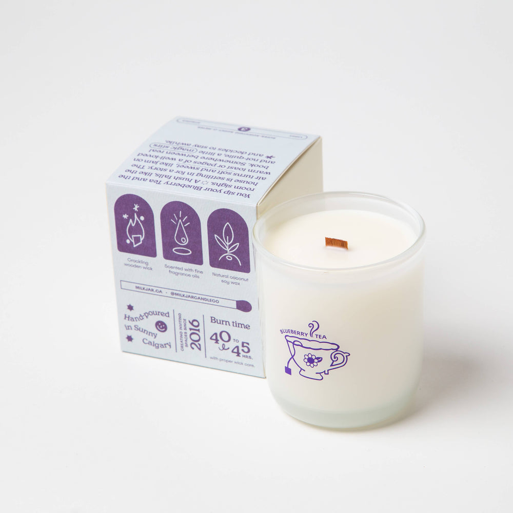 Blueberry Tea 8oz Coconut Soy Candle